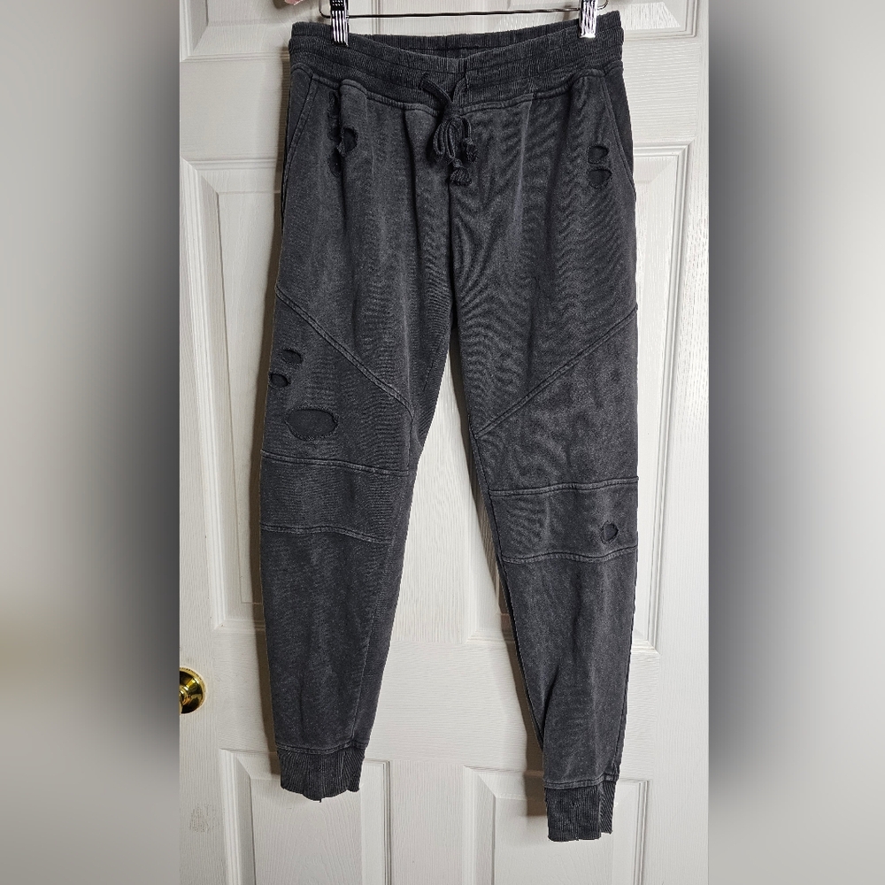 Women's Generation Love  Distressed Sweatpants  Size Small 100% Cotton